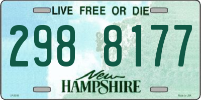 NH license plate 2988177