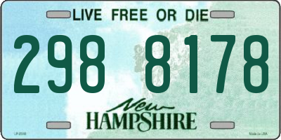 NH license plate 2988178