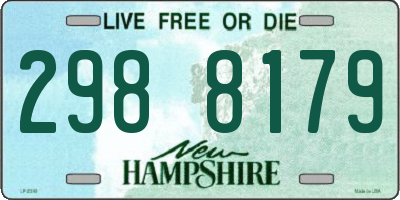NH license plate 2988179