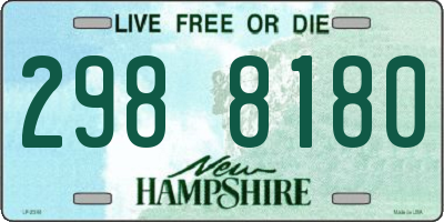 NH license plate 2988180