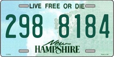 NH license plate 2988184