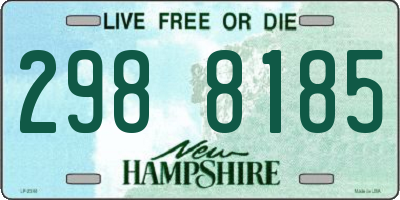 NH license plate 2988185