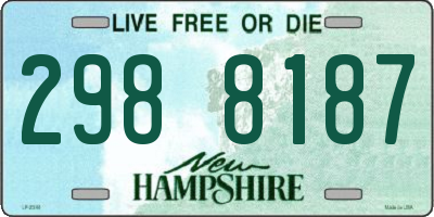 NH license plate 2988187