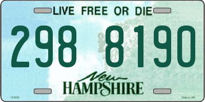 NH license plate 2988190