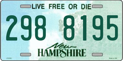 NH license plate 2988195