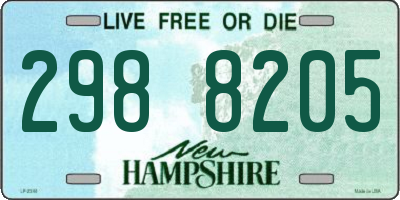 NH license plate 2988205