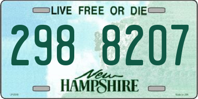 NH license plate 2988207