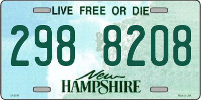 NH license plate 2988208