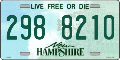 NH license plate 2988210