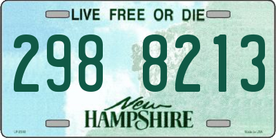 NH license plate 2988213