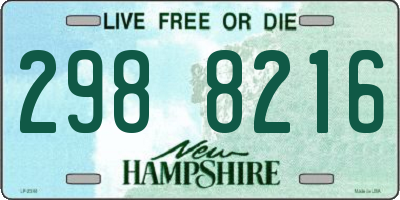NH license plate 2988216