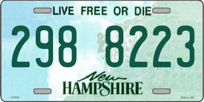NH license plate 2988223
