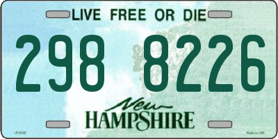 NH license plate 2988226