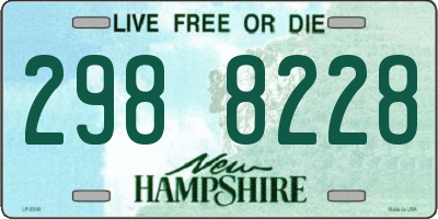 NH license plate 2988228