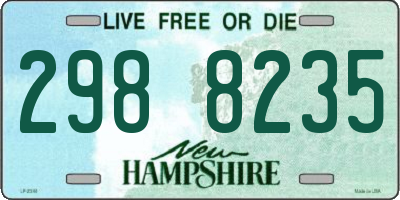 NH license plate 2988235