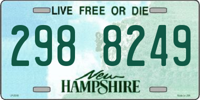 NH license plate 2988249