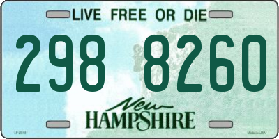NH license plate 2988260