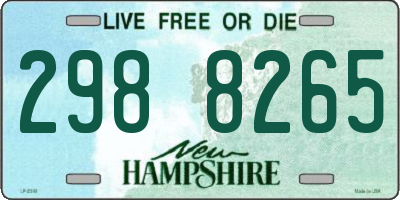 NH license plate 2988265