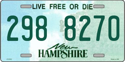 NH license plate 2988270