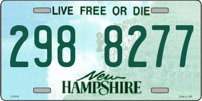 NH license plate 2988277