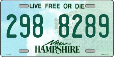 NH license plate 2988289