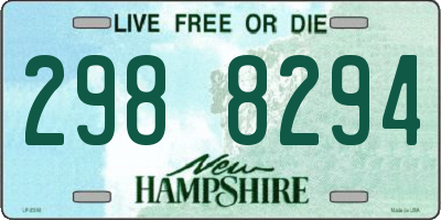 NH license plate 2988294