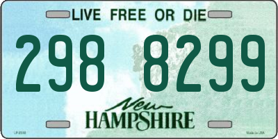 NH license plate 2988299