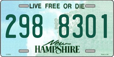 NH license plate 2988301