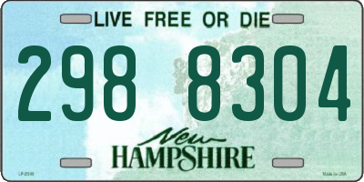 NH license plate 2988304