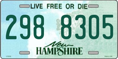 NH license plate 2988305