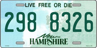 NH license plate 2988326