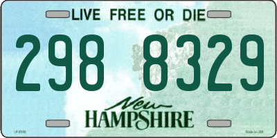NH license plate 2988329