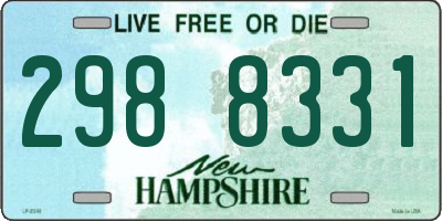 NH license plate 2988331