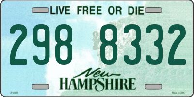 NH license plate 2988332