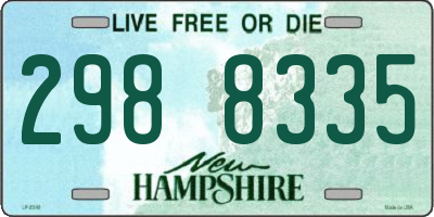 NH license plate 2988335