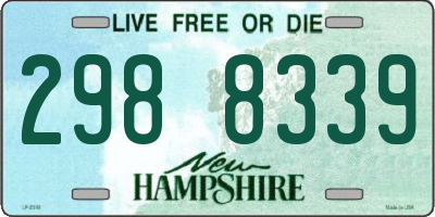 NH license plate 2988339