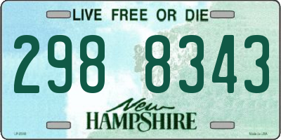 NH license plate 2988343