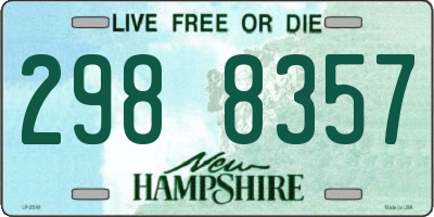 NH license plate 2988357