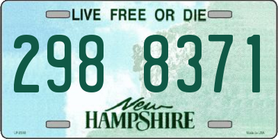 NH license plate 2988371
