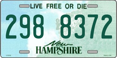 NH license plate 2988372