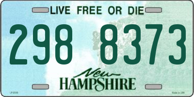 NH license plate 2988373