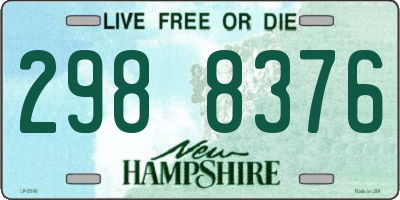 NH license plate 2988376