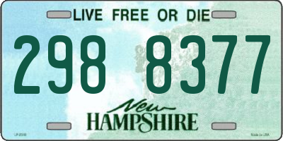 NH license plate 2988377