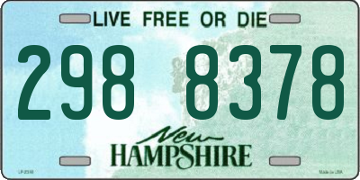 NH license plate 2988378