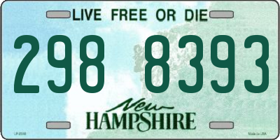 NH license plate 2988393