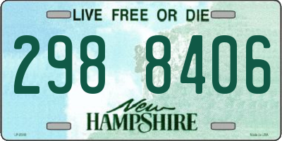 NH license plate 2988406