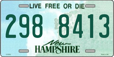 NH license plate 2988413
