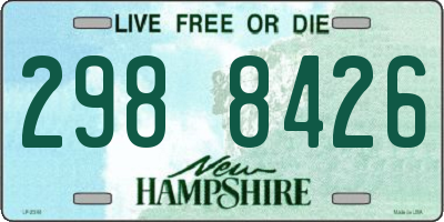 NH license plate 2988426