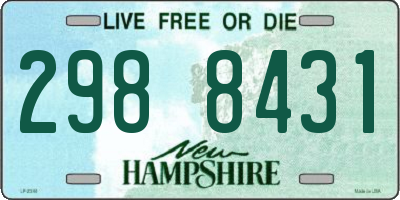 NH license plate 2988431