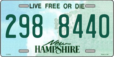 NH license plate 2988440